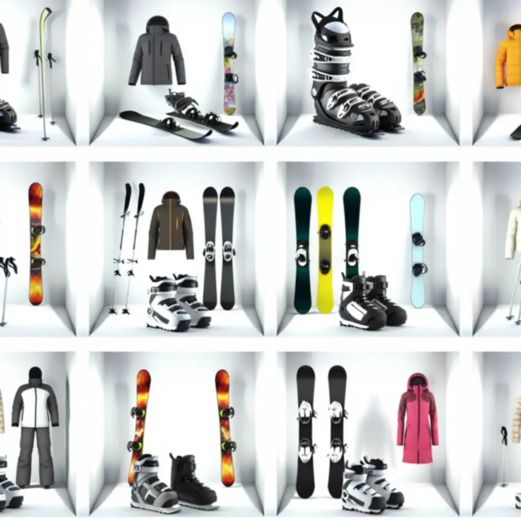 Voorbeeldweergave van gefilterde ski- en snowboardproducten