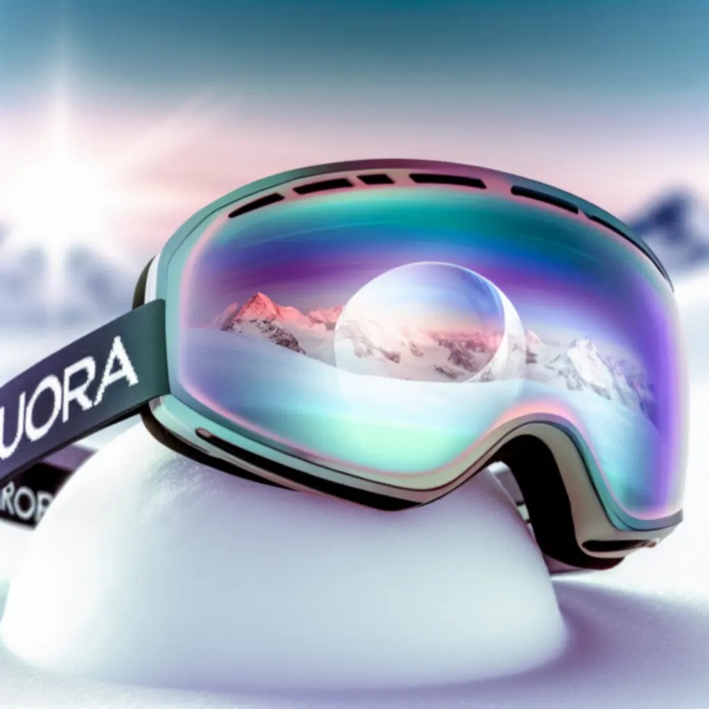 Aurora ski sneeuwbril met sferische lens